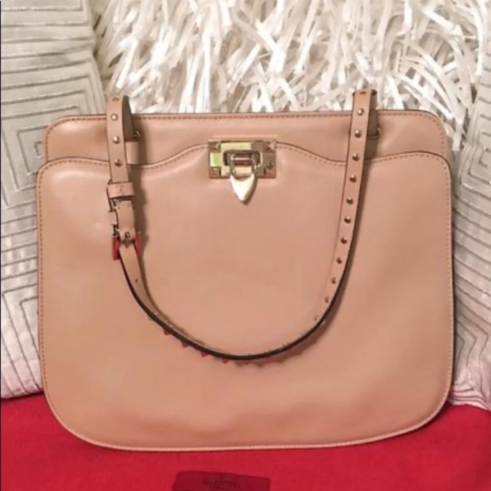 - Valentino Leather Rockstud lambskin